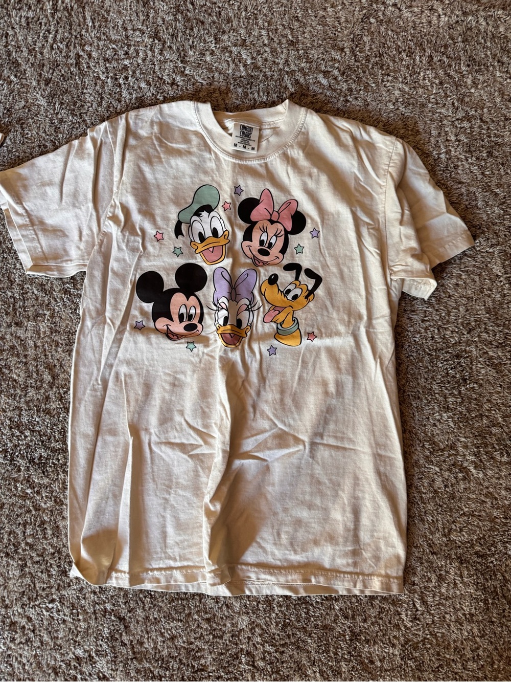 Disney Kids White Classic Characters Graphic Tee made by Molly sz. m NWOT